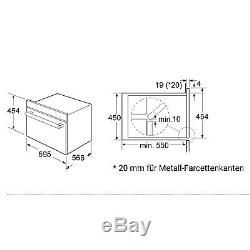 Built-In Combination Microwave Oven 60cm, grill, hot air, defrost function touch