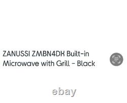 Built In Microwave with Grill Zanussi ZMBN4DX Black Brand New