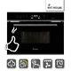 Built-in Microwave Oven 60cm, Steam Cooker, Hot Air Grill, Touch, Display, Timer