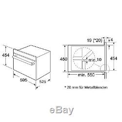 Built-in microwave oven 60cm, steam cooker, hot air grill, touch, Display, Timer