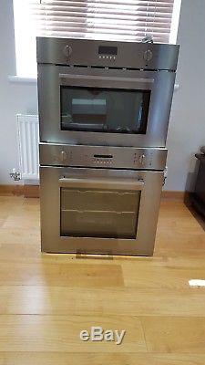 Built in smeg stainless steel single oven and Built in microwave with grill