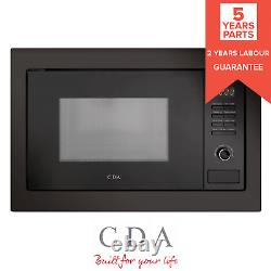 CDA Black Built-in Microwave with Grill 25L 900W VM230BL + 5/2 Year Warranty