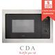 Cda Vm130ss 25l Stainless Steel & Black Integrated Built In 900w Microwave Oven