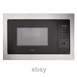 CDA VM130SS 25L Stainless Steel & Black Integrated Built In 900W Microwave Oven