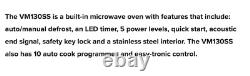 CDA VM130SS 25L Stainless steel & black integrated 900W microwave oven NEW & BOX