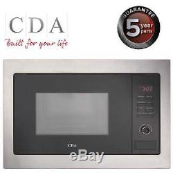 CDA VM130SS Integrated Built in Microwave Oven in Black & Stainless Steel