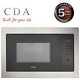Cda Vm130ss Integrated Built In Microwave Oven In Black & Stainless Steel
