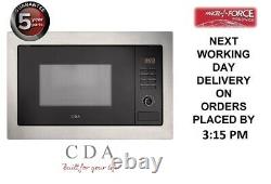 CDA VM131SS 25L Stainless Steel & Black Integrated Built In 900W Microwave Oven