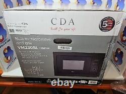CDA VM230BL Black Built-in Microwave with Grill 25L 900W 5 Year Warranty M