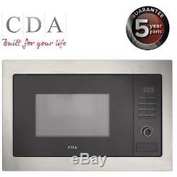 CDA VM230SS 25L Stainless Steel & Black 900W Integrated Microwave Oven And Grill