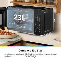 COMFEE' 23L Digital Solo Microwave Oven, 900W Compact Countertop Microwave with
