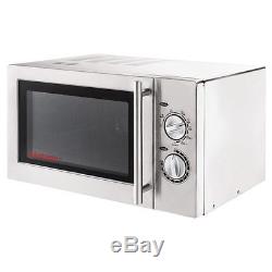 Caterlite Commercial Microwave Oven 900W Stainless Steel with Grill