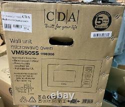 Cda VM550SS 17L 700W Slim Built-in Wall Unit Microwave Oven Stainless Steel