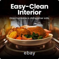 Chefman 20L 800W Microwave Oven, 6 Presets, 10 Power Levels, Eco Mode, Memory