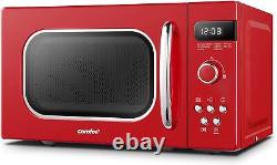 Comfee' Retro Style 800W 20L Microwave Oven 8 Auto Menus Digital Display Timer