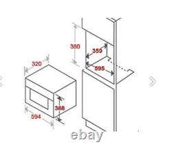 Cookology 20L Built In Microwave Stainless Steel BM20LIX