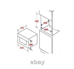 Cookology BM20LIX Built-in Microwave in S/Steel Integrated 20 Litre, 800W, 20L