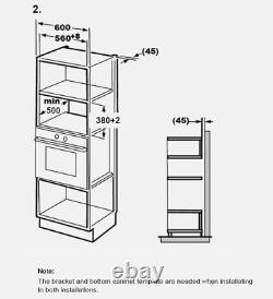 Cookology Built-In Microwave Oven 800W 20L Integrated 60cm (BM20LIX)