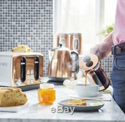Copper Microwave Kettle 4 Slice Toaster Set Kitchen Christmas Gift Rose Gold