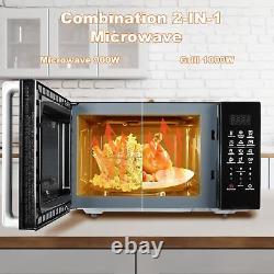 Countertop Microwave Oven Grill 900W 25L with Digital Controls Turntable