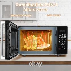 Countertop Microwave Oven with Grill 900W 25L 11 Power Levels Easy Clean