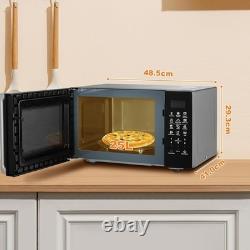Countertop Microwave Oven with Grill 900W 25L 11 Power Levels Easy Clean