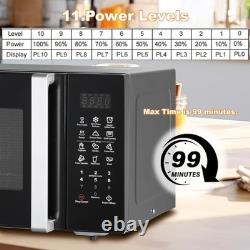 Countertop Microwave Oven with Grill 900W 25L 11 Power Levels Easy Clean