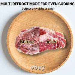 Countertop Microwave Oven with Grill 900W 25L 11 Power Levels Easy Clean