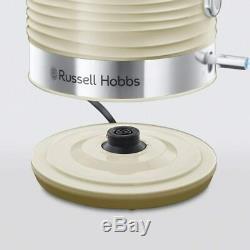 Cream Russell Hobbs Inspire Set Cordless Jug Kettle 4-Slice Toaster & Microwave