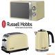 Cream Russell Hobbs Stainless Steel Microwave, Colours Plus Kettle + Toaster Set