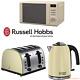 Cream Russell Hobbs Stainless Steel Microwave Kettle 4 Slice Toaster Kitchen Set