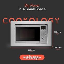 DENT Cookology IM20LSS 20 L Integrated Built-in Microwave 800W Stainless Steel