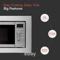 DENT Cookology IM20LSS 20 L Integrated Built-in Microwave 800W Stainless Steel