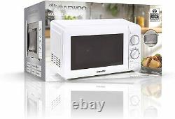 Daewoo 20L 800W 6 Power Levels Manual Stainless Steel Microwave SDA2075 -New