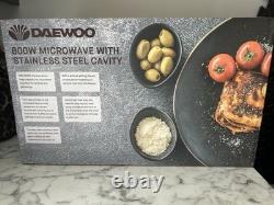 Daewoo 20L 800W 6 Power Levels Manual Stainless Steel Microwave SDA2075 -New