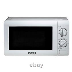 Daewoo 20 Litre Microwave 800W Easy Clean Defrost 6 Power Levels White