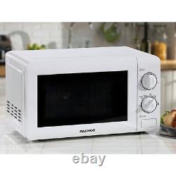 Daewoo 20 Litre Microwave 800W Easy Clean Defrost 6 Power Levels White