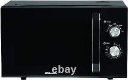 Daewoo 23L 800W Black Microwave with 6 Power Settings SDA2085 -3 YEARS GURANTEE