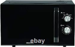 Daewoo 23L 800W Black Microwave with 6 Power Settings SDA2085, -N