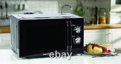 Daewoo 23L 800W Black Microwave with 6 Power Settings SDA2085, -N