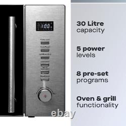 Daewoo 3-in-1 900W 30L Combi-Microwave Grill Convection Oven +8 AutoCook Presets