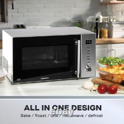 Daewoo 3-in-1 900W 30L Combi-Microwave Grill Convection Oven +8 AutoCook Presets