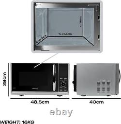 Daewoo 900W 25L Digital Combi-Microwave Oven Grill & Convection Silver SDA2093GE