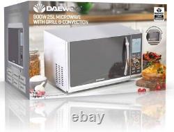 Daewoo 900W 25L Digital Combi-Microwave Oven Grill & Convection Silver SDA2093GE