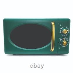 Daewoo Emerald Microwave 20 Litre 800W 6 Power Setting Defrost Green Gold