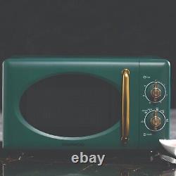 Daewoo Emerald Microwave 20 Litre 800W 6 Power Setting Defrost Green Gold