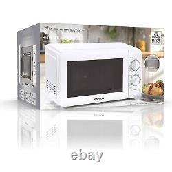 Daewoo Freestanding Microwave Oven Stainless Steel Cavity 20L 800W White SDA2075