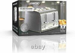 Daewoo Glace Noir 20L Digital Microwave, Kettle And 4 Slice Toaster Set