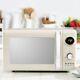 Daewoo Kensington Microwave Retro Cream 20l Digital Timer Defrost 5 Setting 800w