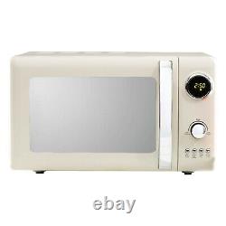 Daewoo Kensington Microwave Retro Cream 20L Digital Timer Defrost 5 Setting 800W